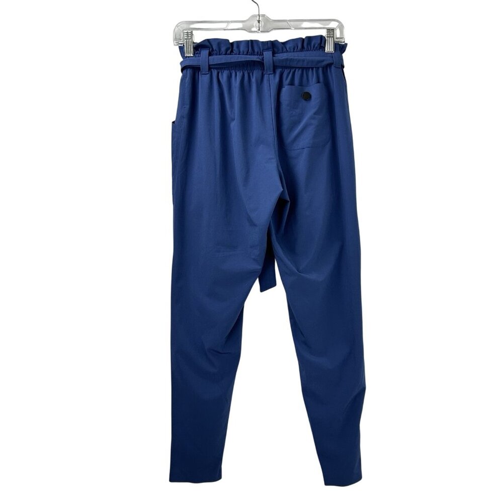 Athleta Women’s Size 0 Skyline Paperbag Waist Pant Damask Blue - Picture 2 of 16